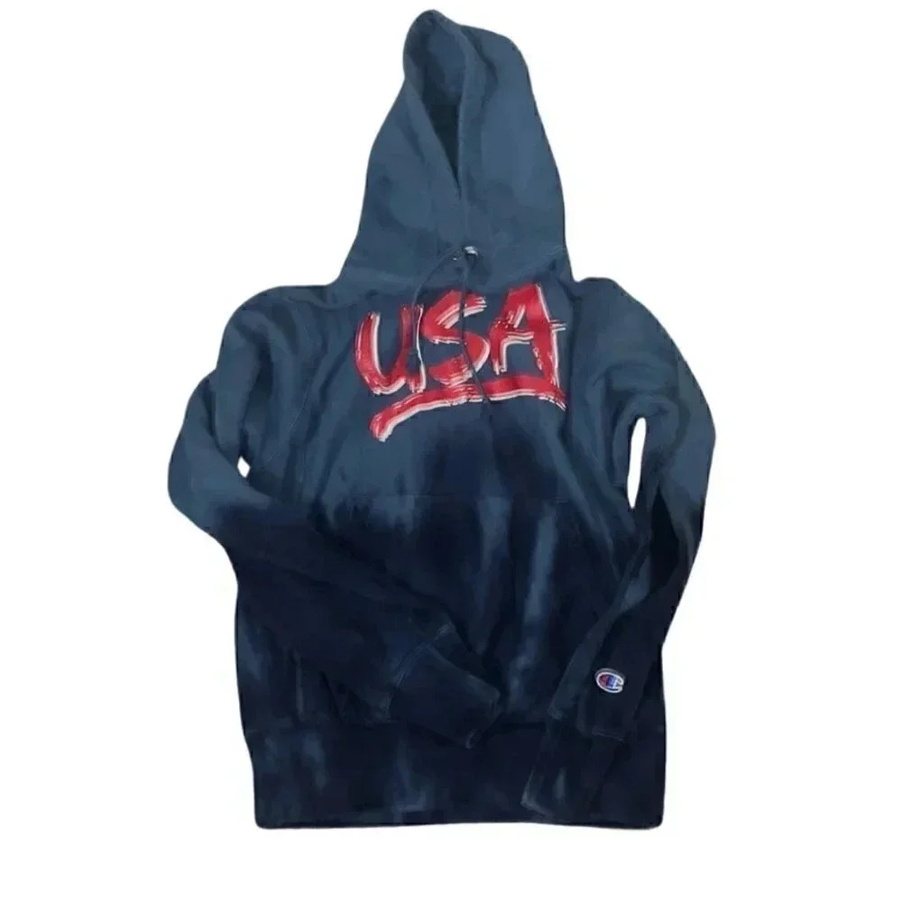 Champion Reverse Weave Hoodie - USA EUC Dip Dye - Size XS